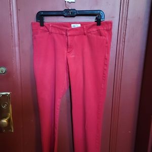 OLD NAVY PIXIE RED PANTS SIZE 12 REGULAR
